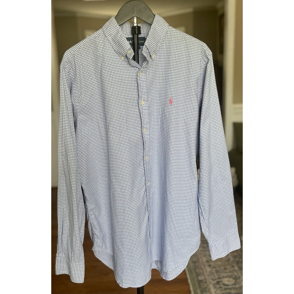 Polo Ralph Lauren Classic Fit Long Sleeve Button Down Size L 16.5 34/35 Cotton